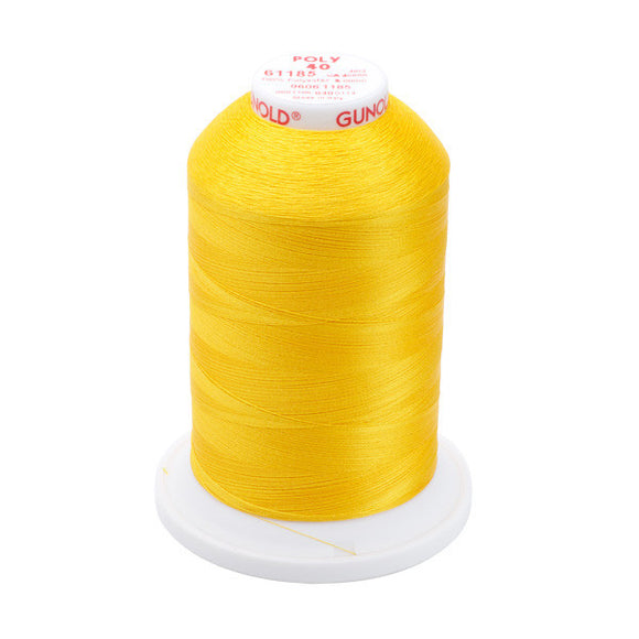 GUNOLD-96061185 POLY 40WT 5,500YDS-GOLDEN YELLOW