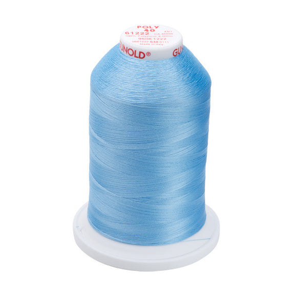 GUNOLD-96061222 POLY 40WT 5,500YDS-LIGHT BABY BLUE