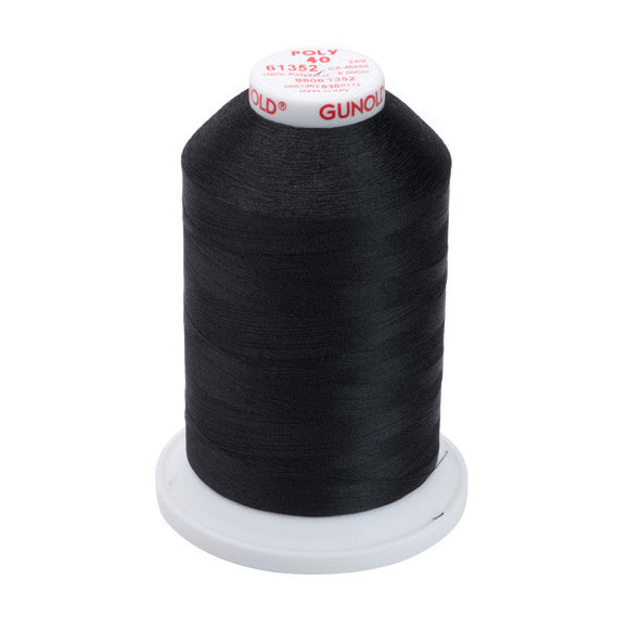GUNOLD-96061352 POLY 40WT 5,500YDS-PIANO BLACK