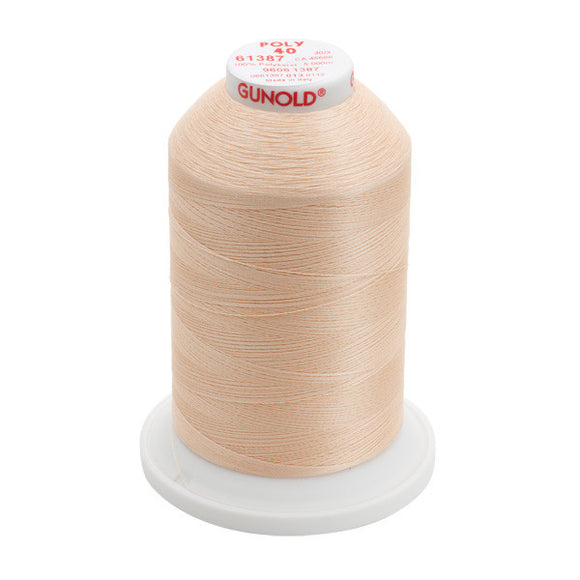GUNOLD-96061387 POLY 40WT 5,500YDS-LIGHT APRICOT