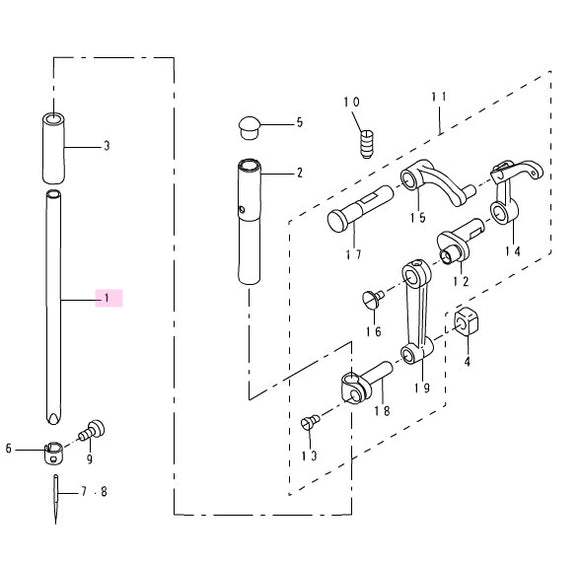 B1401141H0A Needle Bar for JUKI DN141NH