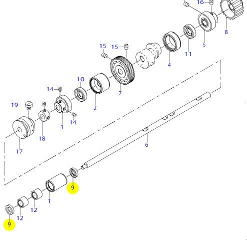 B2508704000/40010804 LOOPER SHAFT OIL SEAL REPL: U9