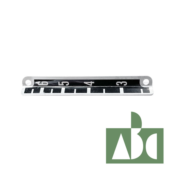 CROSSWISE FEED GRADUATED PLATE