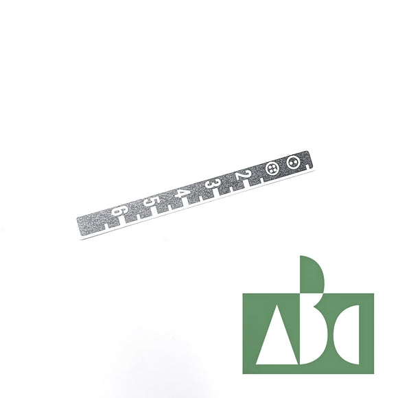 B2563372000 LENGTHWISE FEED GRADUATE PLATE