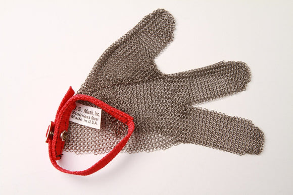 Metal Mesh Glove - 3 Finger (Left) - Medium