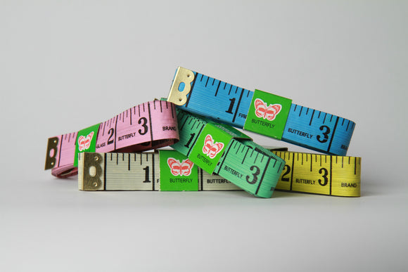 Montessori Materials: English / Metric Tape Measures, Set of 10