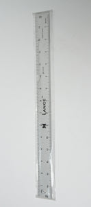 Lance 15" x 1.25" Straight Aluminum Ruler