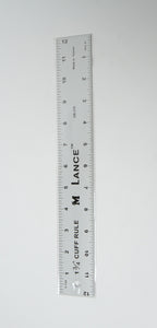 Lance 12" x 1.75" Aluminum Cuff Ruler 