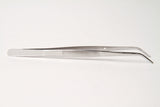 Side view of deluxe 6" bent tweezers