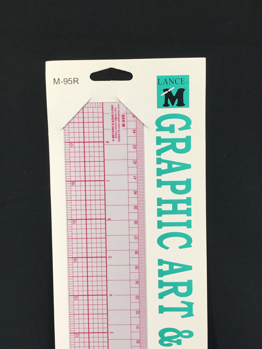 M-95R Lance 2x18 Metric Ruler Red – ABC Sewing Machine LLC