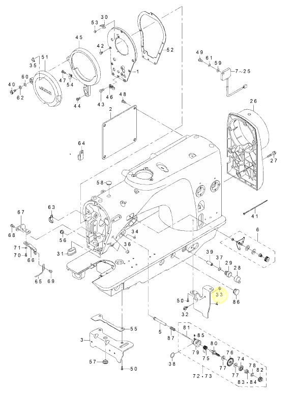 NS6110350SP NUT 11/64-40