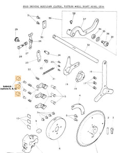 548419 Feed driving auxiliary clutch roller - manual